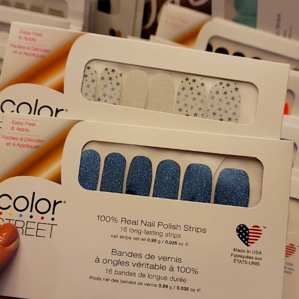 Lot of 2 Color street nail sets Dallas Darling and Under the stars